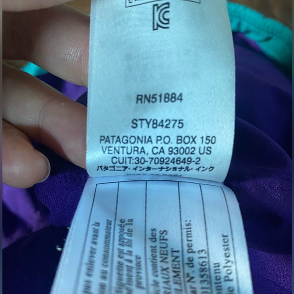 Patagonia Nano Air Insulated Vest - Green & Purple - Picture 6 of 6